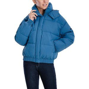 NWT Lucky Brand Women's Quilted Winter Puffer Coat with Stand Collar - M